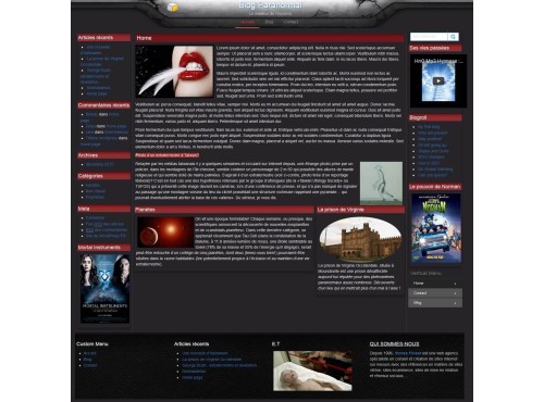 wordpress thème paranormal